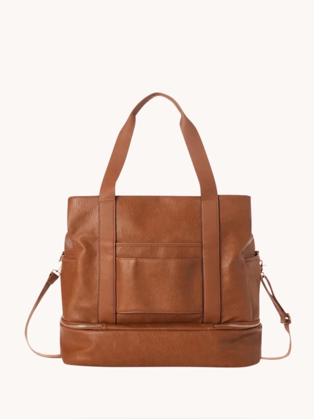 BNWT - Poppy & Peonies Voyageur bag in Cognac - Picture 5 of 14
